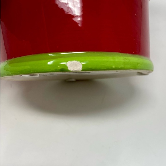 Red and Green Canister with Holiday Design - Picture 7 of 12